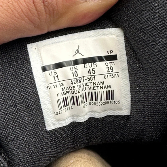 Nike Air Jordan 12-11-23 Dark Concord Sz 11 428817-501 OG Box Release Yr 2013 - Picture 8 of 9